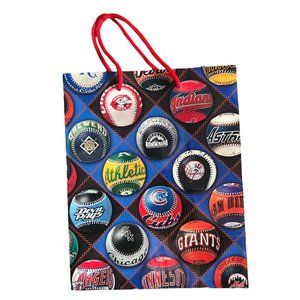 Vintage Hallmark Major League Baseball Teams Gift‎ Bag 8”X10” 1997